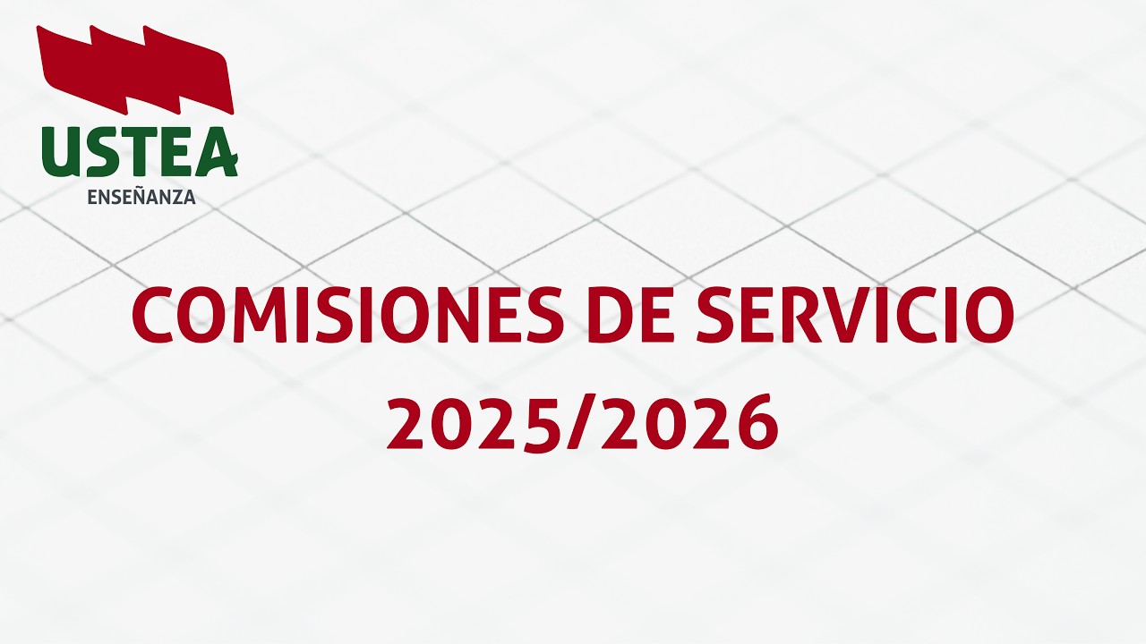 Comisiones de Servicio 2025/26