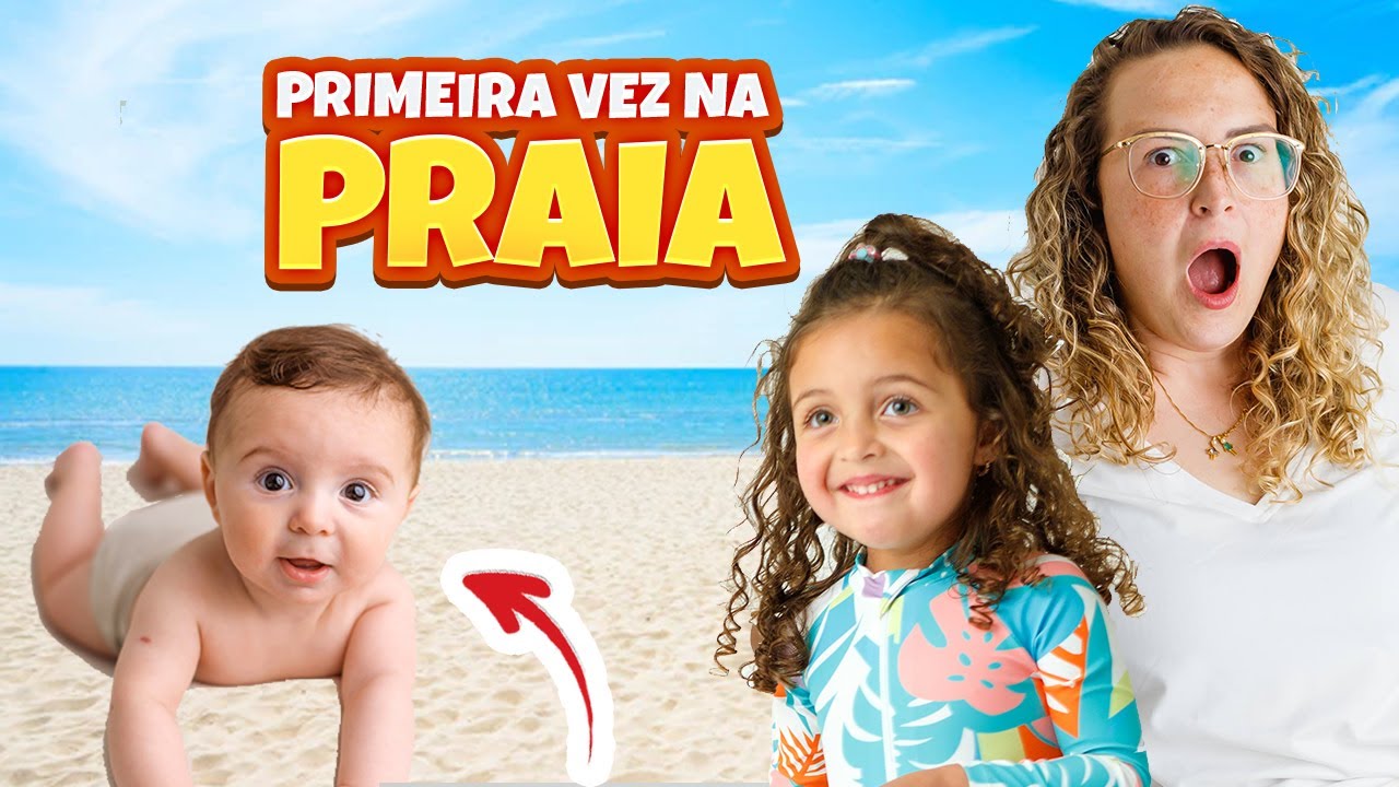 PRIMEIRA VEZ DO LUCCA NA PRAIA - FAM&Iacute;LIA LISA - BELLA LISA SHOW
