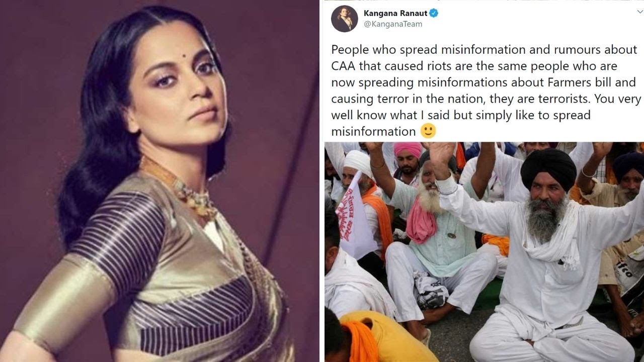 Kangana Ranaut gets TROLLED for allegedly calling farmers 'terrorists'; later CLARIFIES her comment