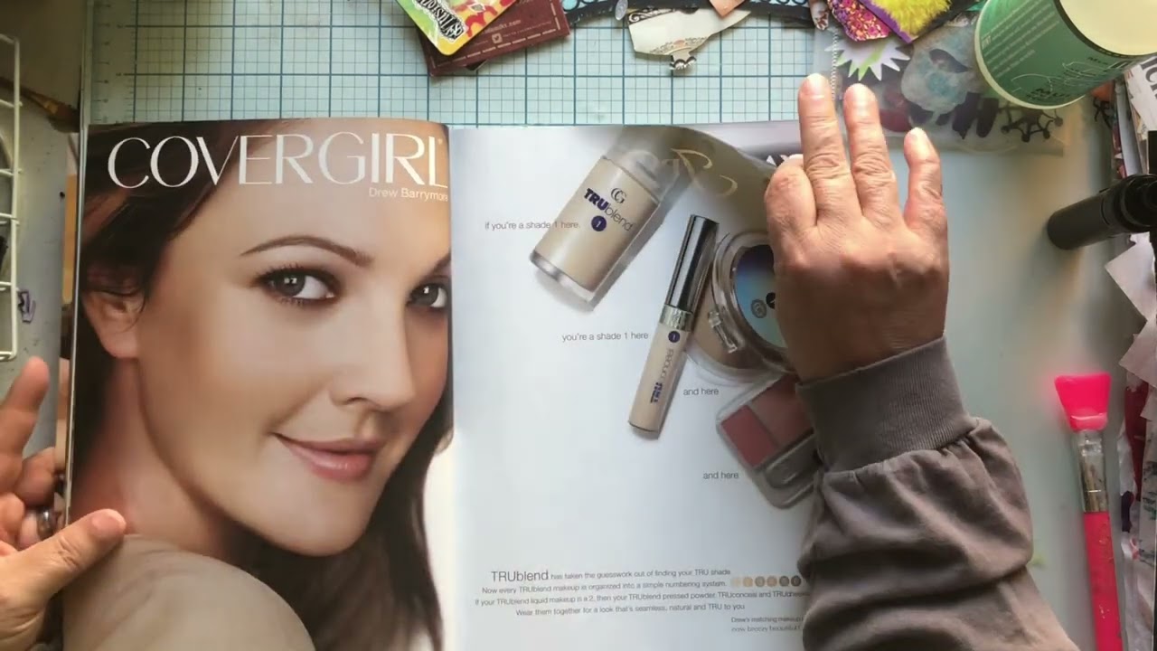 Harpers Bazaar May 2008 Magazine Collage Glue Book Page