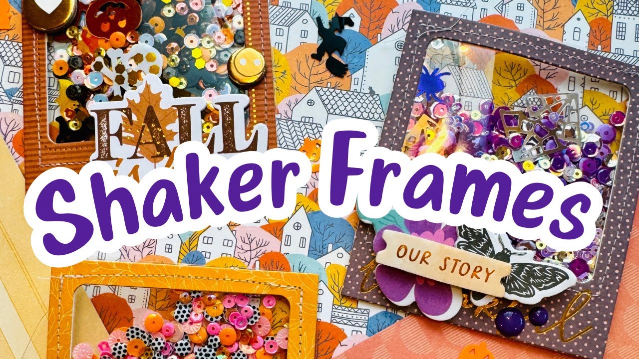 AUTUMN SEQUIN SHAKER FRAME TUTORIAL 🍂🎃✨