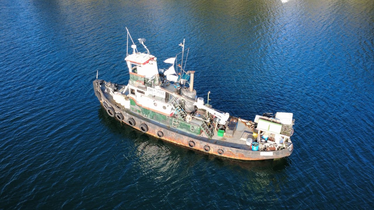 Flying near an abandoned ship.