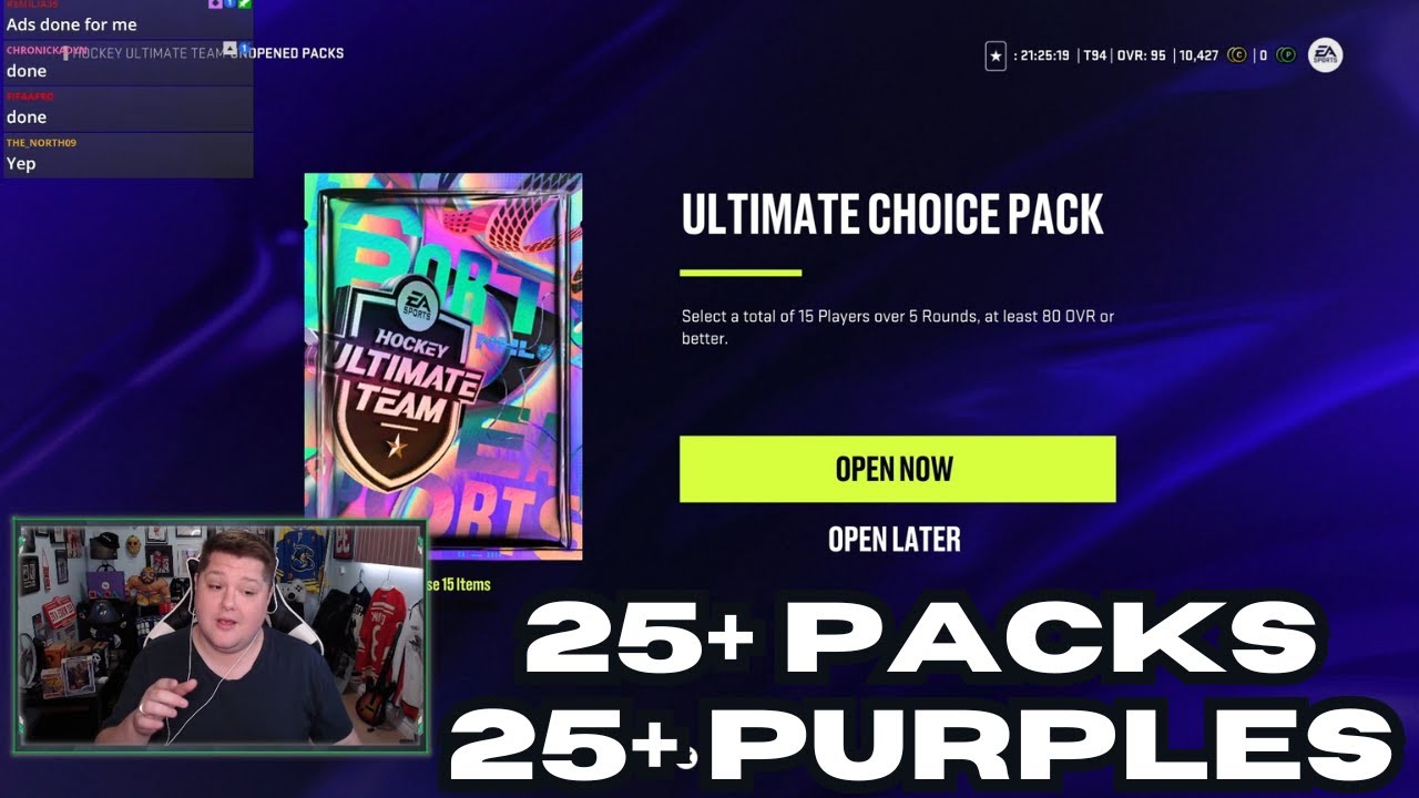 25+ PACKS AND 25+ PURPLE PULLS | NHL 24