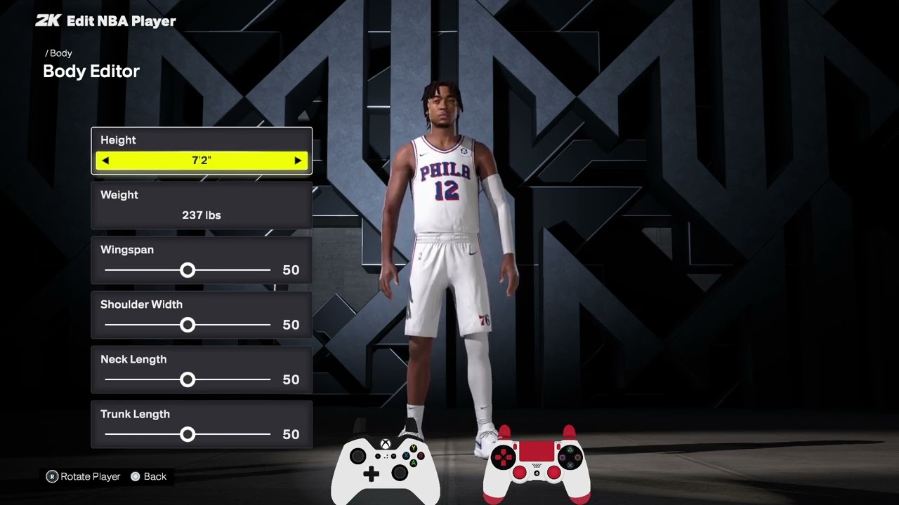 NBA 2K26 How to Change Player Height