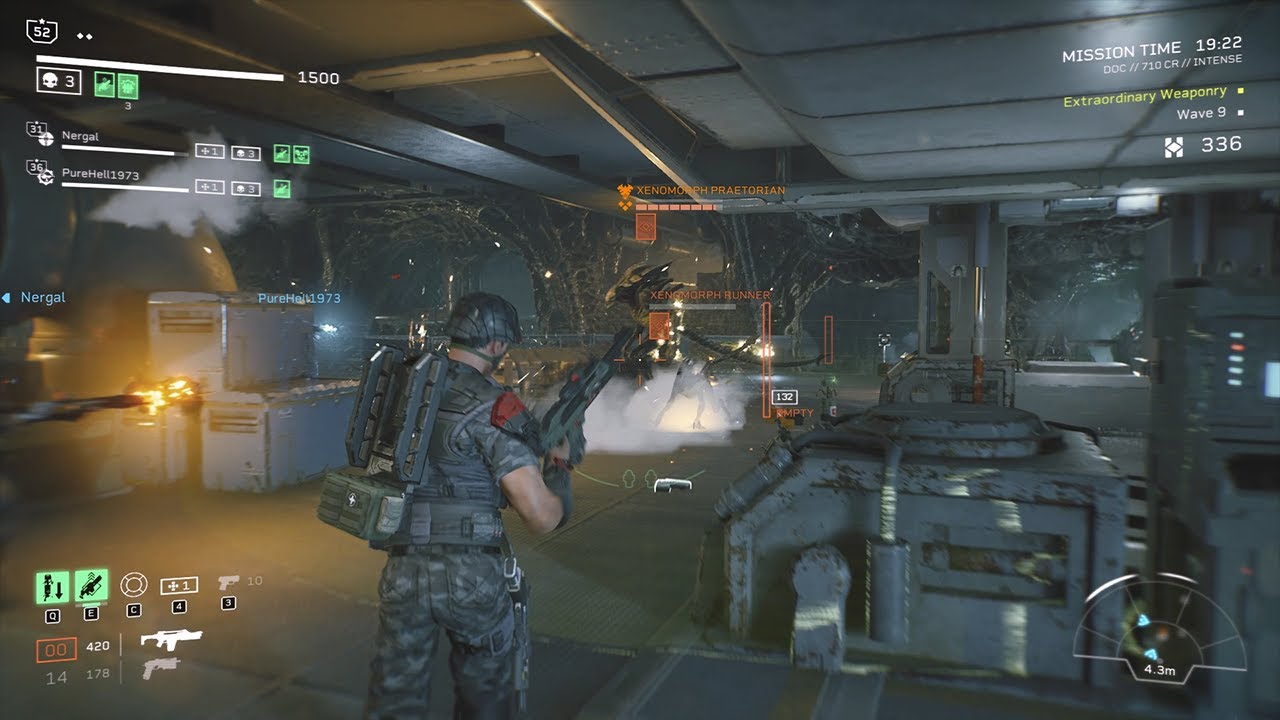 [Aliens Fireteam Elite] Horde Mode: Likasi Tower  (Intense/Doc) - 21st Aug 2022