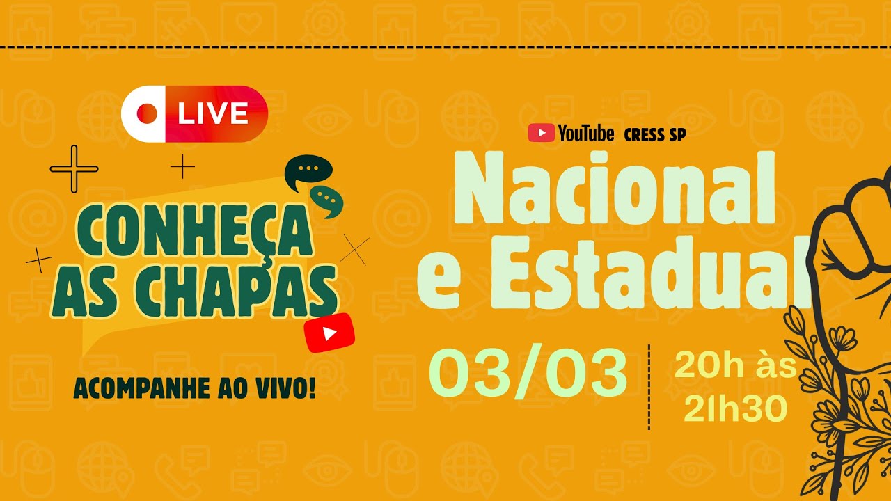 Eleições 2026-2029 Conjunto Cfess-Cress - Chapas Nacional e Estadual