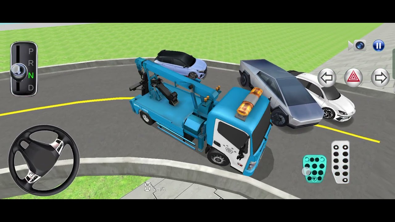 3D driving game of car test #6 video 