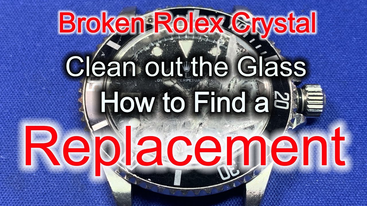 Rolex Submariner - Smashed Crystal Cleaning and Finding a New Crystal!