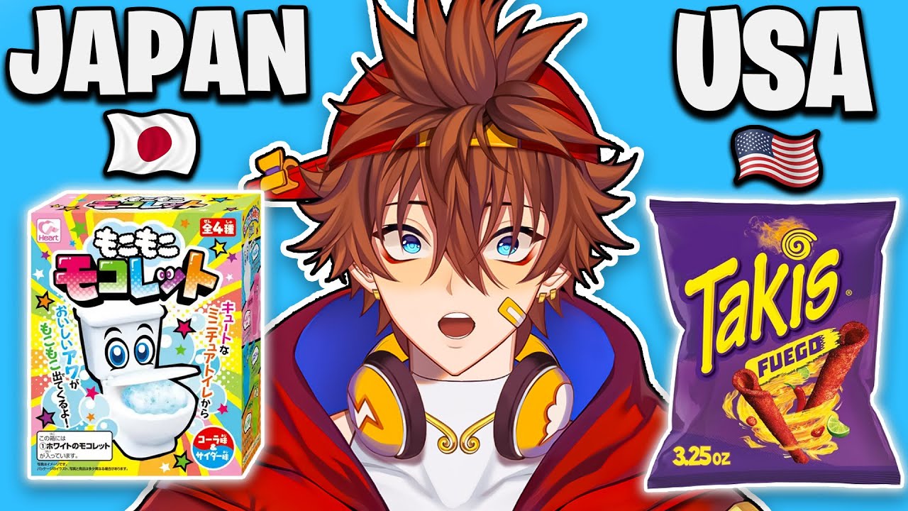 Japan Vs. USA 7-Eleven Snacks!! | Kenji Reacts
