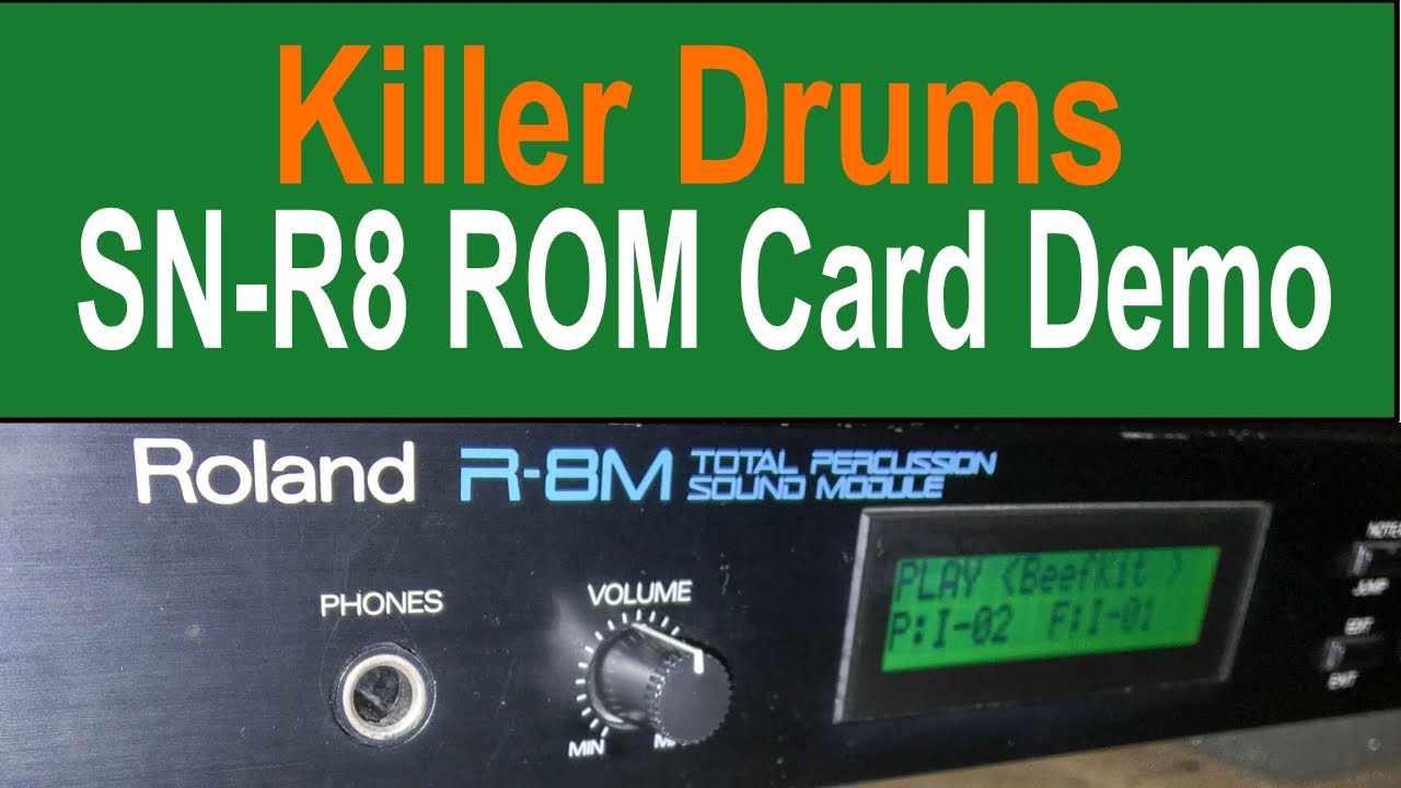 Demo | Roland R-8M & every SN-R8 ROM card across ONE pattern