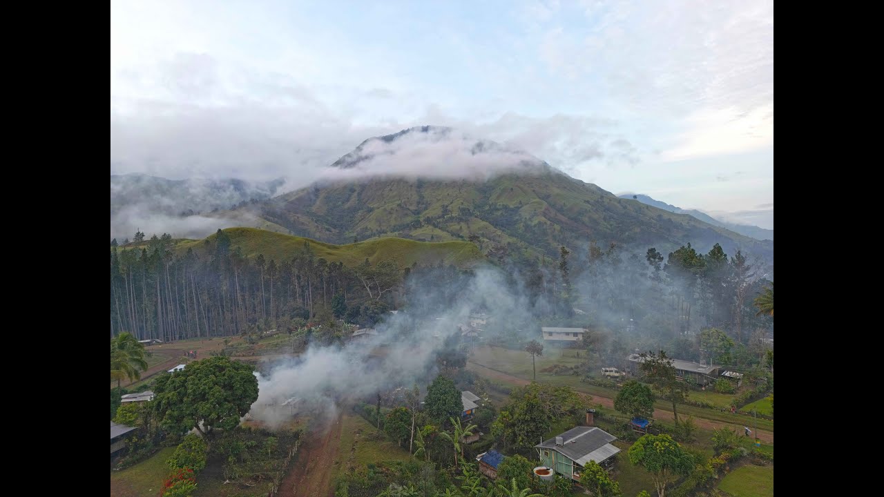 Good morning Menyamya, Morobe, Papua New Guinea