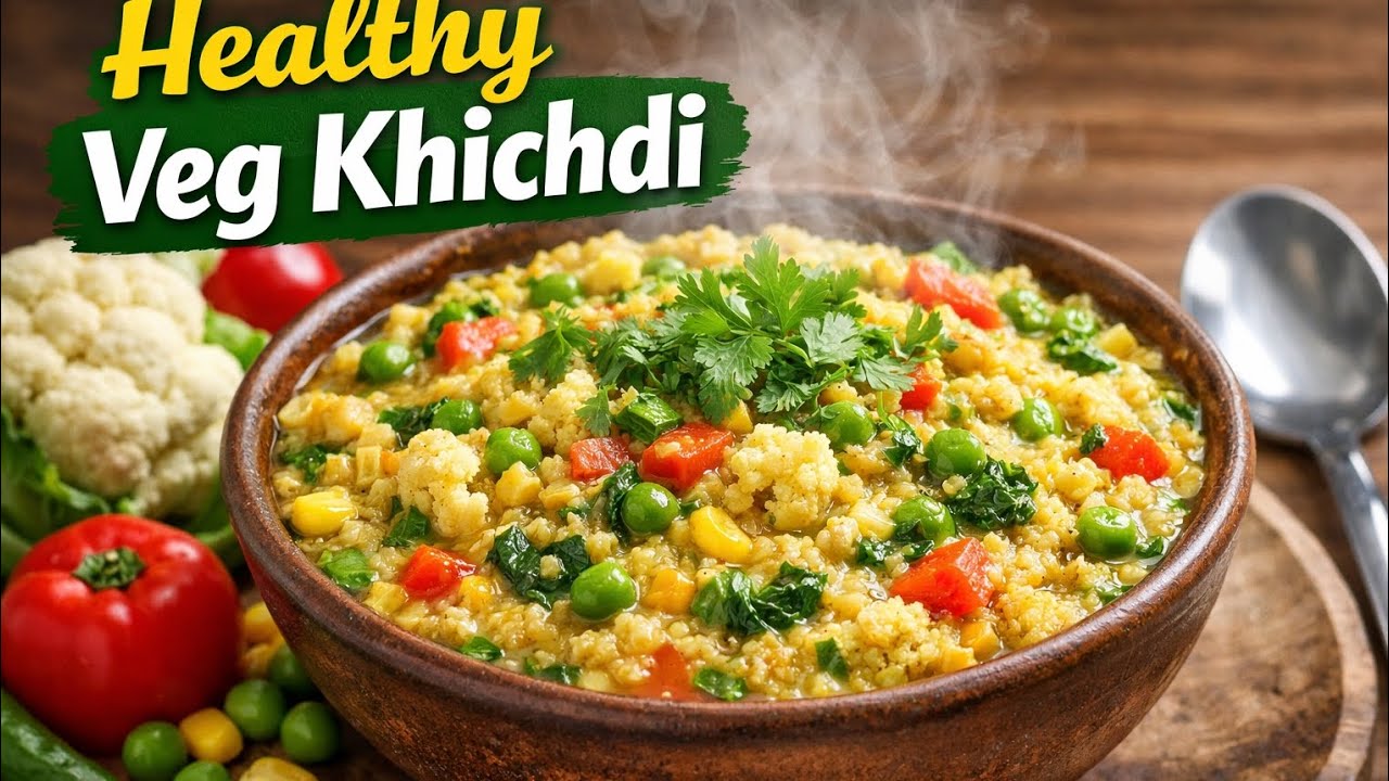 Healthy Vegetable Khichdi | Weight Loss & Ek Hi Recipe Mein FullNutrition@GulgulKitchen-v1c #khichdi