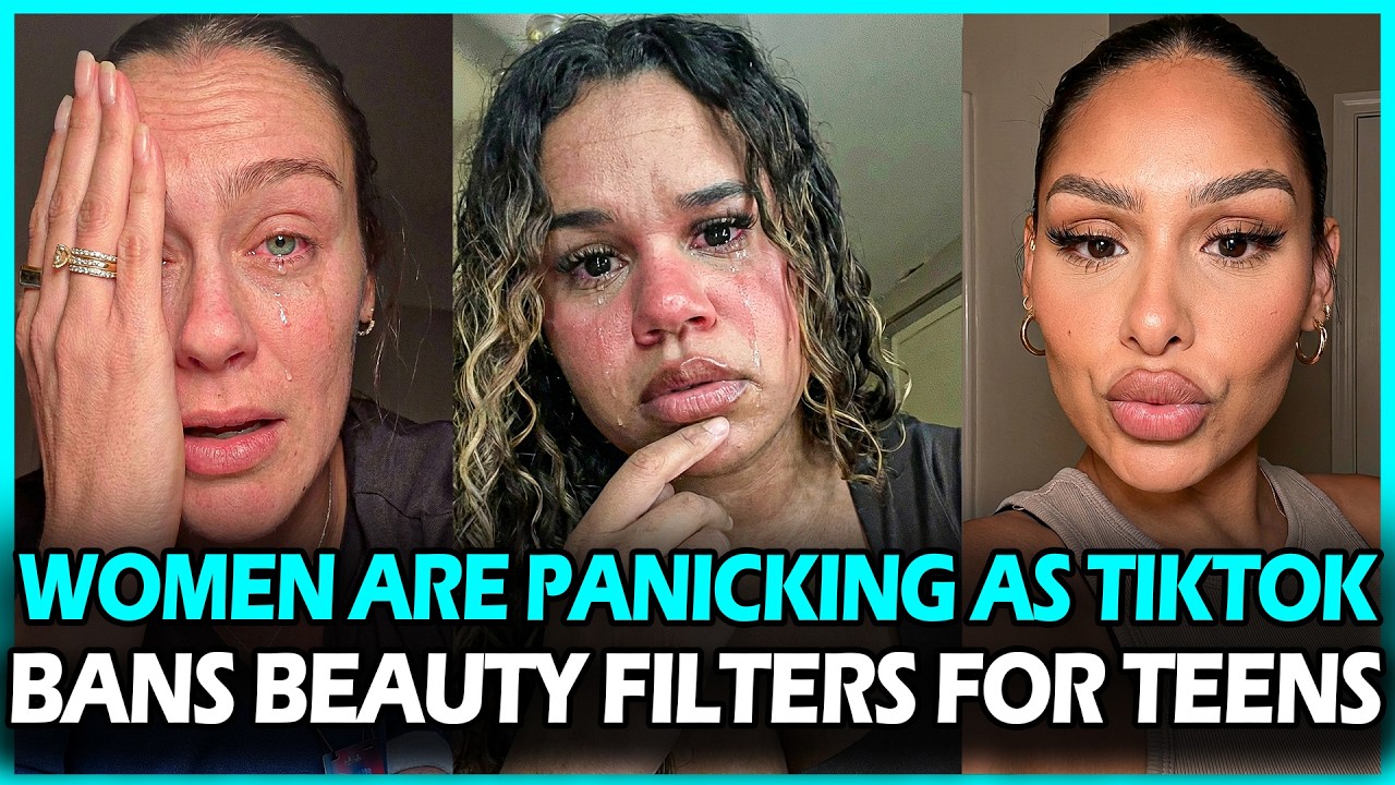 Women FREAK OUT As TikTok Removes Filters That Built Online Careers Can't Fake Beauty No More