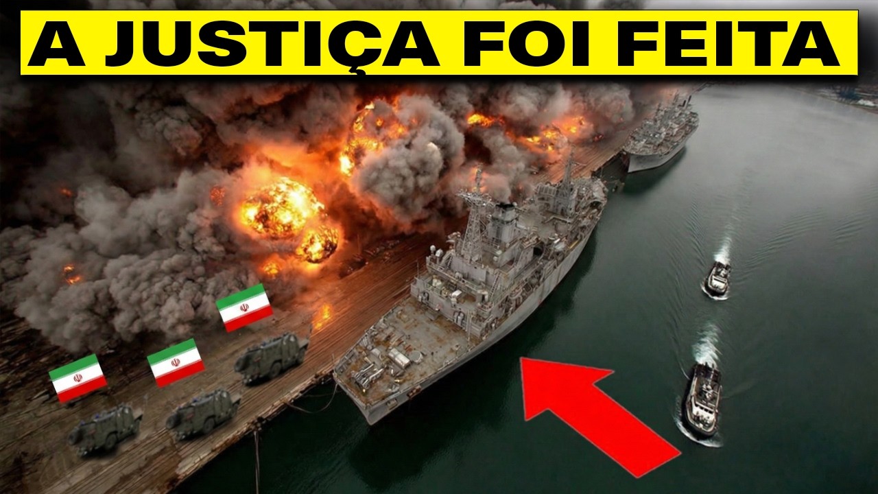 Irã fecha passagens do estreito... Então os EUA afundam TODOS os navios da IRGC em horas