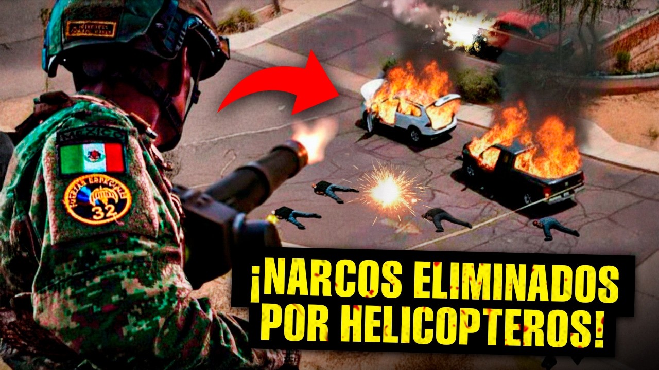 &iexcl;As&iacute; el Escuadr&oacute;n Black Hawk MATA a los NARCOS desde los HELIC&Oacute;PTEROS!