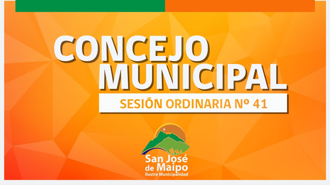 Sesión Ordinaria N°41 del Honorable Concejo Municipal