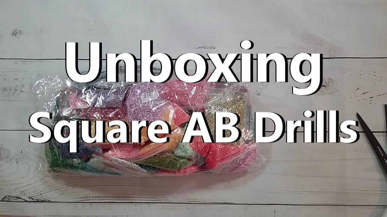Unboxing - Square AB Drills for Diamond Painting | AliExpress