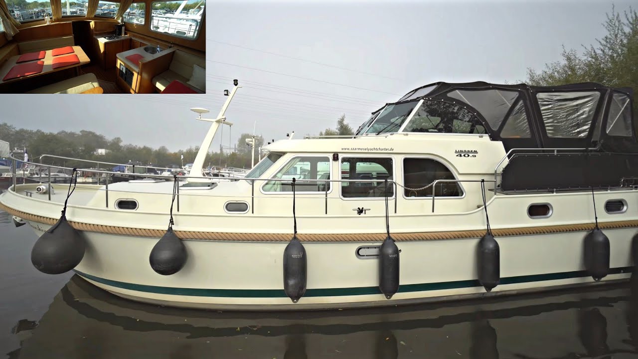 3ZKB LUXUS-WOHNMOBIL AUF EUROPAS FLÜSSEN: Diese 13m Luxus-Binnenyacht sucht Eigentümer: Linssen 40.9