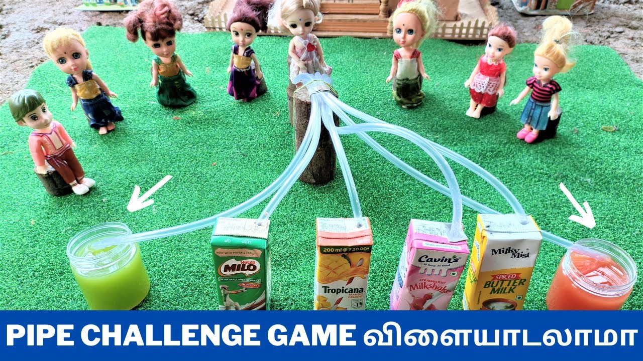 pipe challenge game விளையாடலாமா  ? | #thelittlecookdorabora