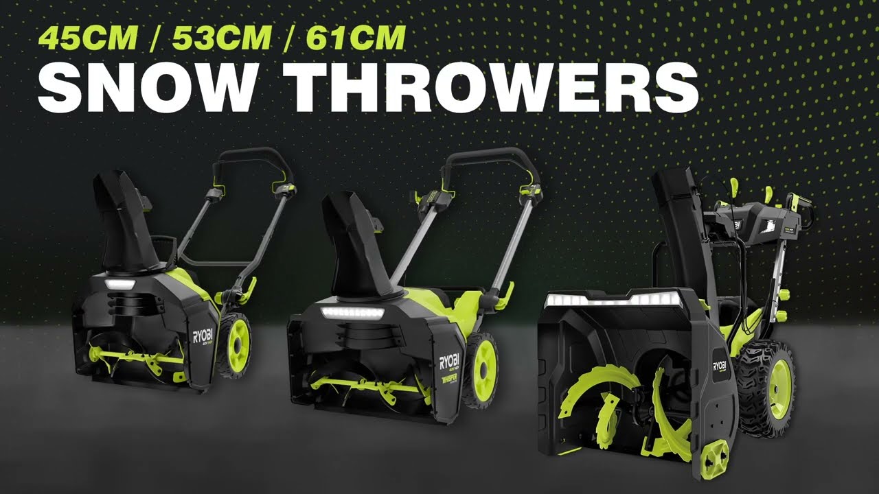 The RYOBI&reg; MAX POWER Snow Thrower Range