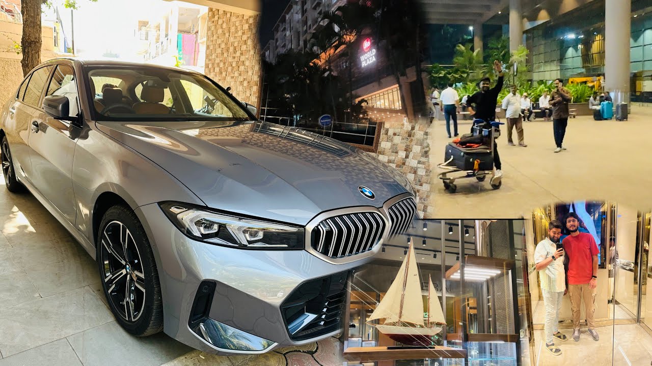 Pehli bar bmw le kar bhai ko lene gaya Mumbai airport par | or gaye jio world plaza