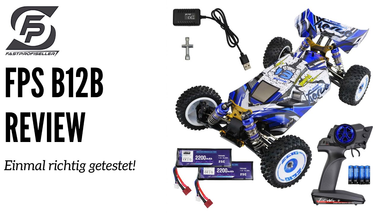 FPS Review (Testbericht): FPS B12B / WLtoys 124017 V2 RC Buggy 1:12, 75 km/h, Metall, 2200 mAh Akku