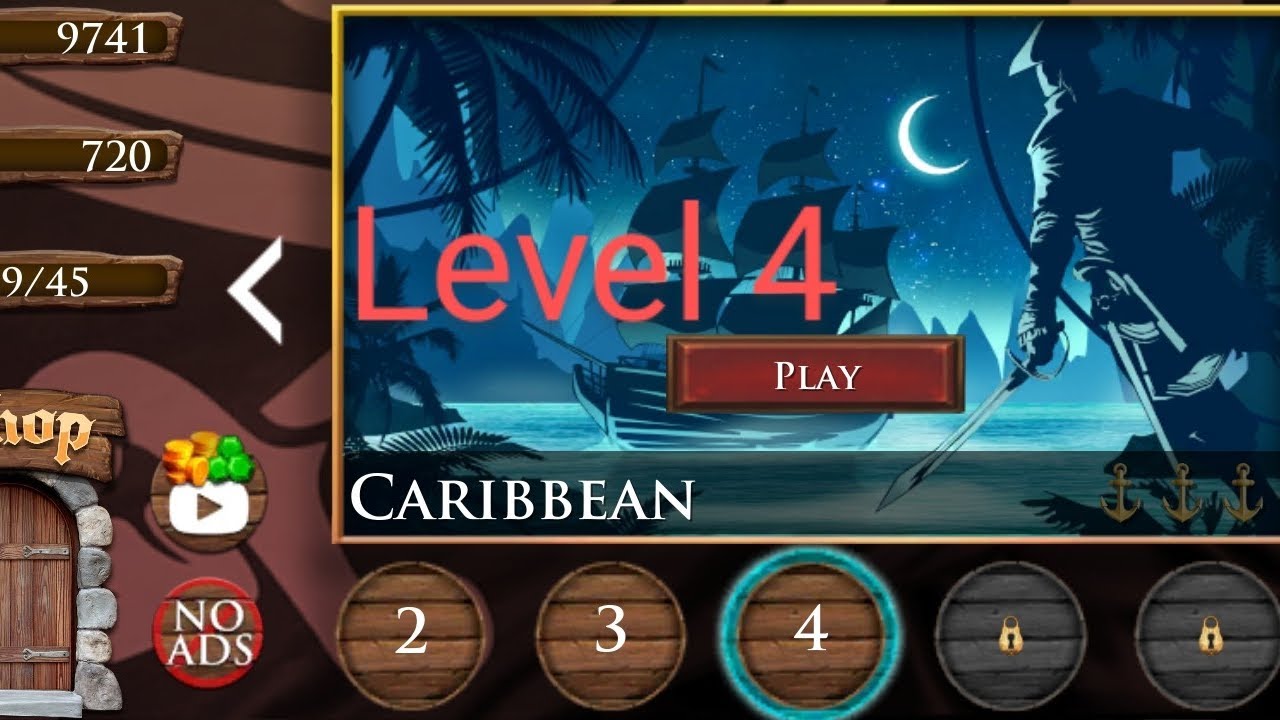 Arrr! Pirte arcade platformer caribbean level 4