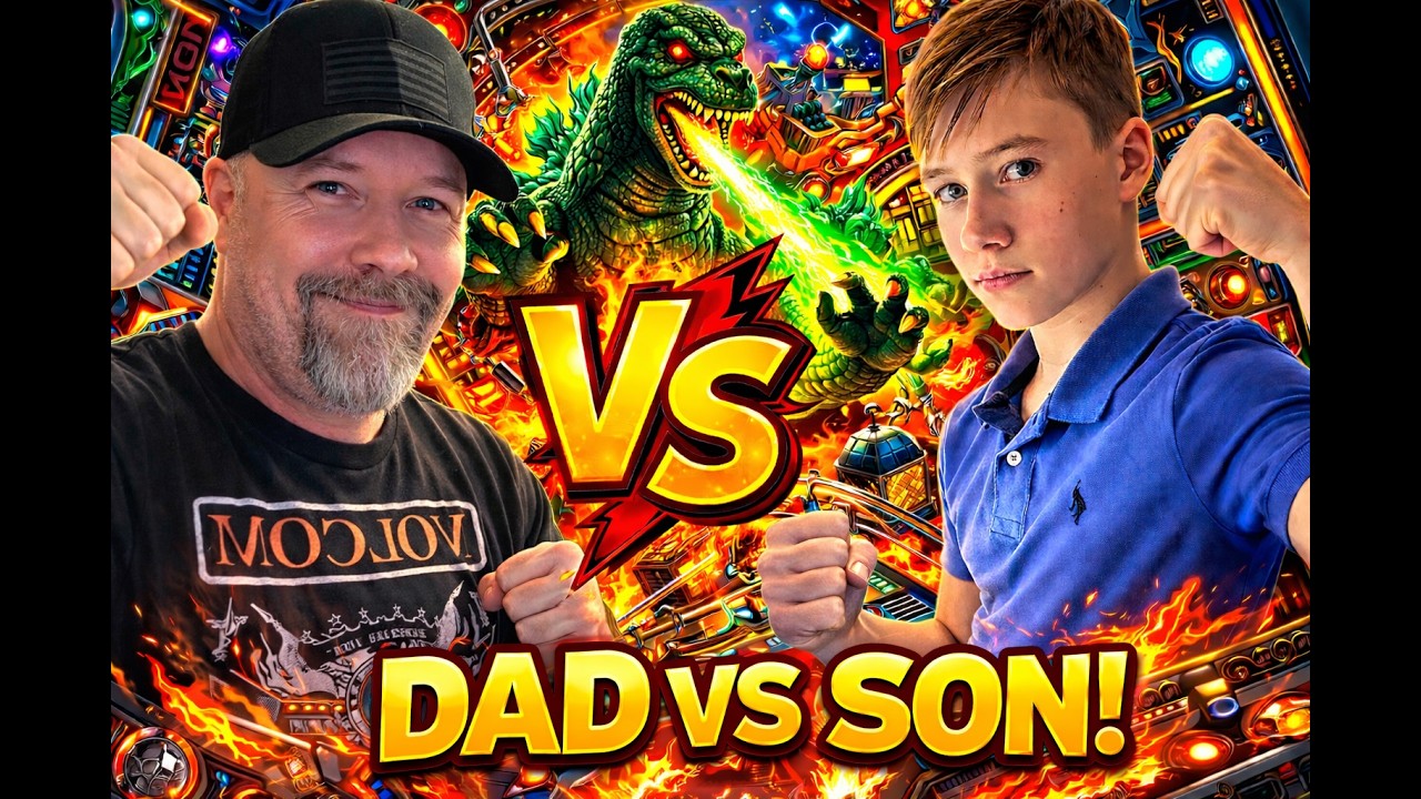 Godzilla Pinball (Stern) — Dad vs Son Score Battle! 🐲🎯
