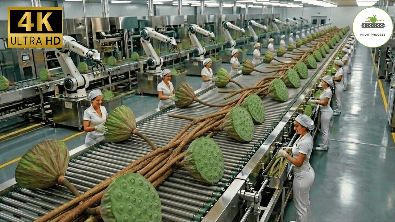 Inside a Modern Lotus Factory: From Deep Mud to The World's Most Expensive Silk (Full Process)