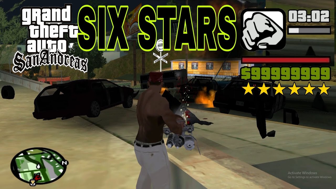GTA San Andreas | 6-Star Police Chase! #gtasanandreas #usa