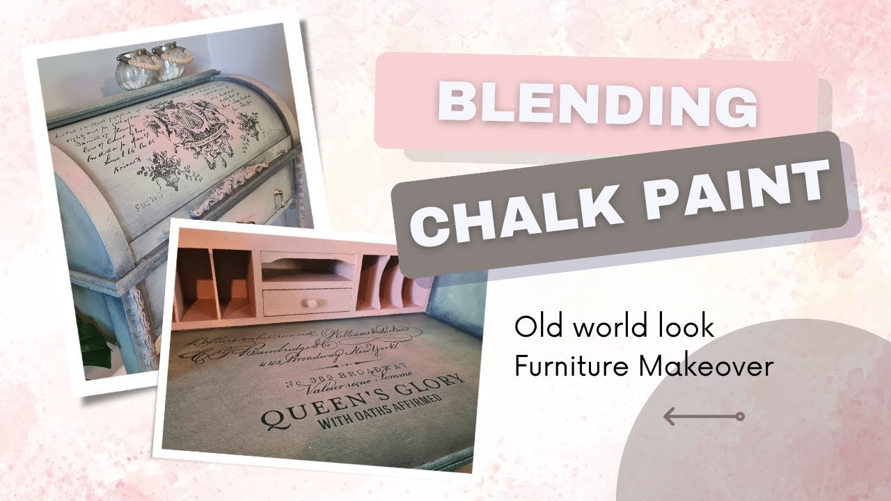 Creating an aged look by blending chalk paint
