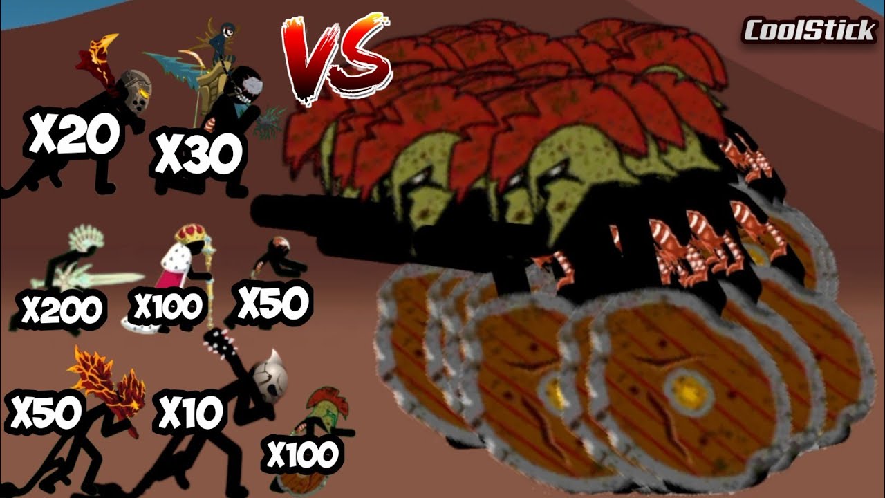 Which Stick Unit Army Can Defeat This Unstoppable Giant Spearton Zombie Army | Stick War Legacy