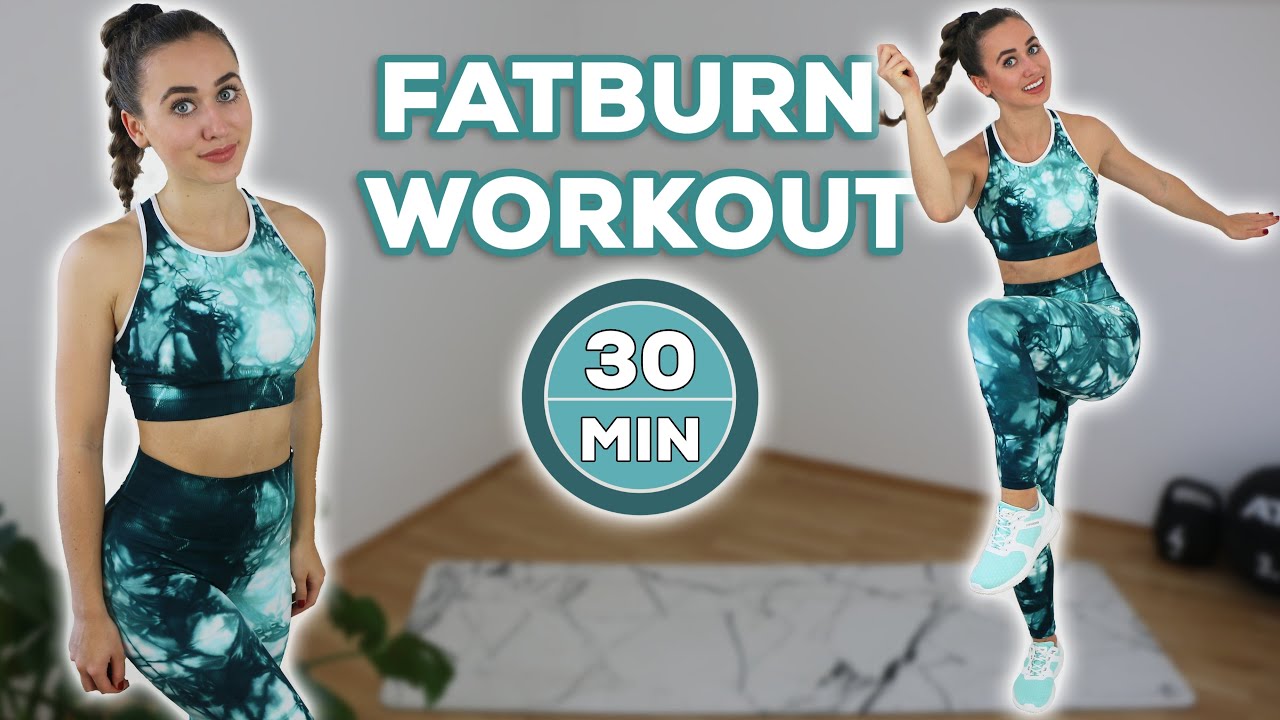 30 Min. WOHNZIMMER ABNEHM WORKOUT ohne Springen | + Warm Up & Cool Down (Ganzkörper HIIT Workout)