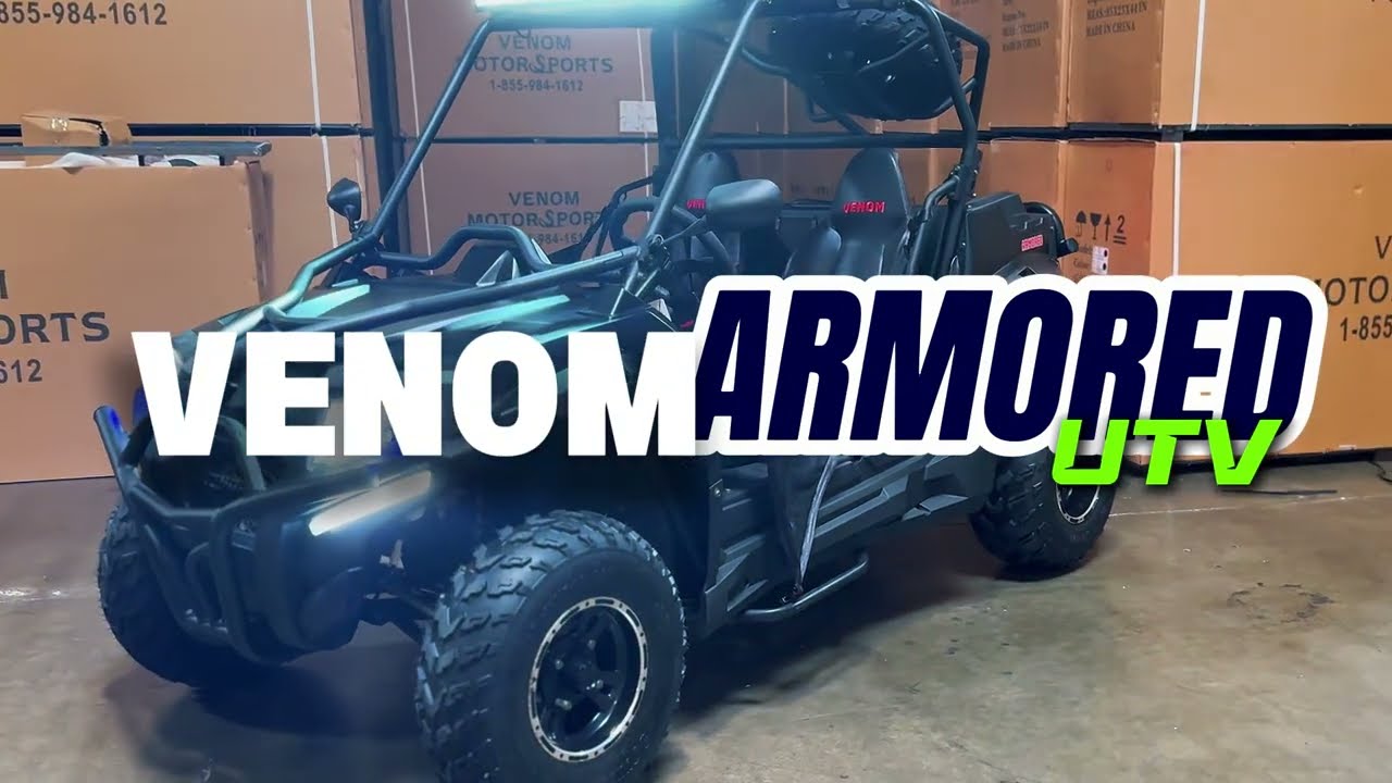 Venom Armored UTV 200cc &ndash; Full Specs Walkaround | 2-Seater with Automatic + Reverse
