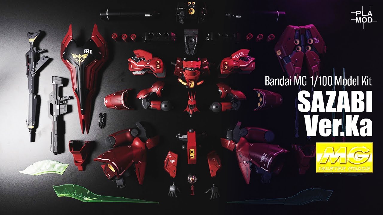 [FULL] MG Sazabi Ver.Ka – Full Build & Posing Showcase｜FlexiSpot Collab #Gunpla #ガンプラ #FlexiSpot