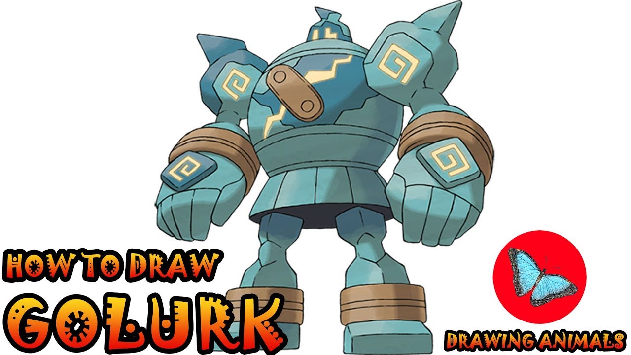 How To Draw Golurk Pokemon | Drawing Animals