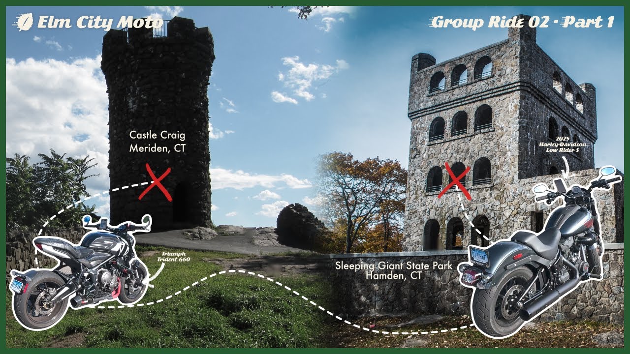 Elm City Moto Group Ride 02 | Part 1 - Castle Craig ➡️ Sleeping Giant State Park
