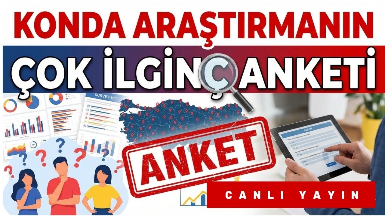KONDA ARAŞTIRMA ANKETİ İLK KEZ CANLI YAYINDA