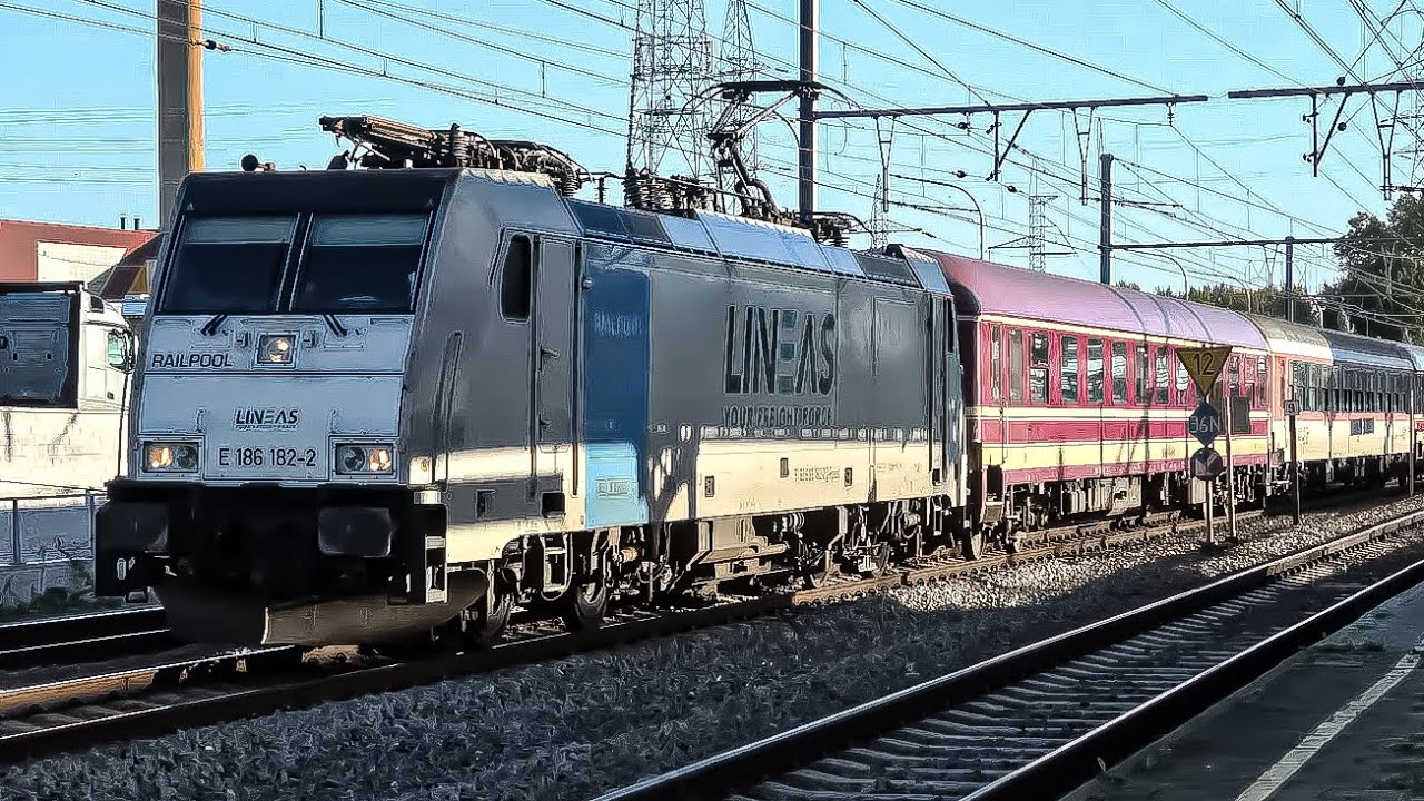 Trains at Schaerbeek Station (4K) MORNING RUSH HOUR