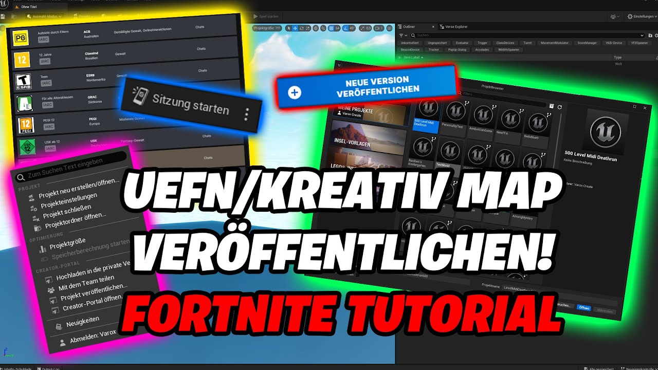 Wie veröffentlicht man FORTNITE Maps in 2024? (UEFN/KREATIV - TUTORIAL!) 🎲