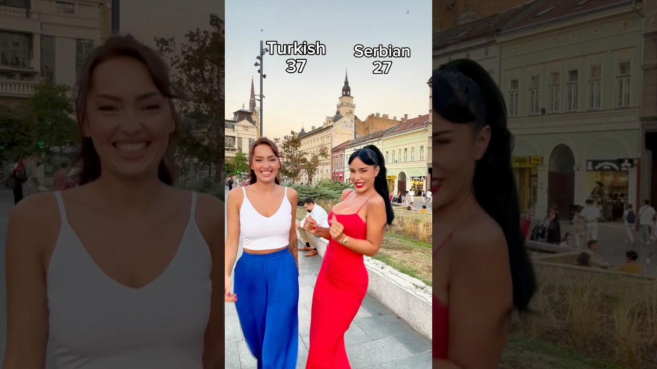Turkish vs Serbian women dance!💃🏻&hearts;️