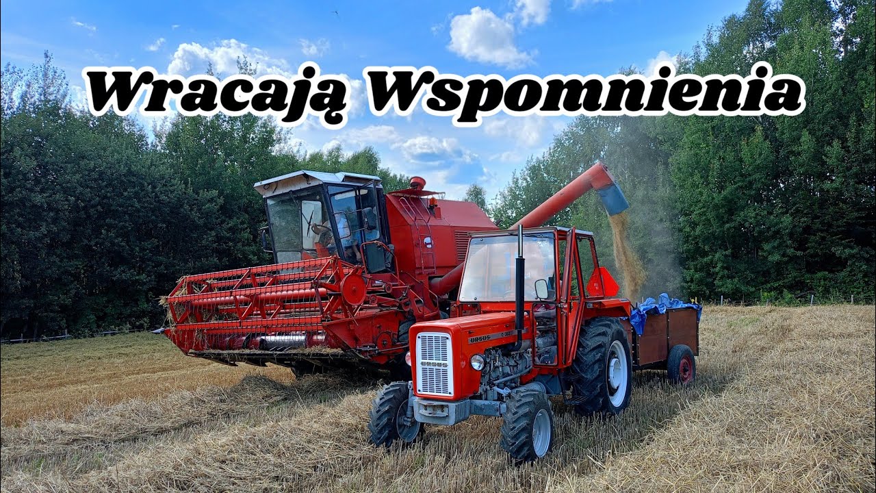 Żniwa Z Lat Dziecięcych Piękne Górskie Podkarpacie. 🇵🇱Bizon Rekord - 🇵🇱Ursus C360 🔥🔥Władimirec T25🔥🔥