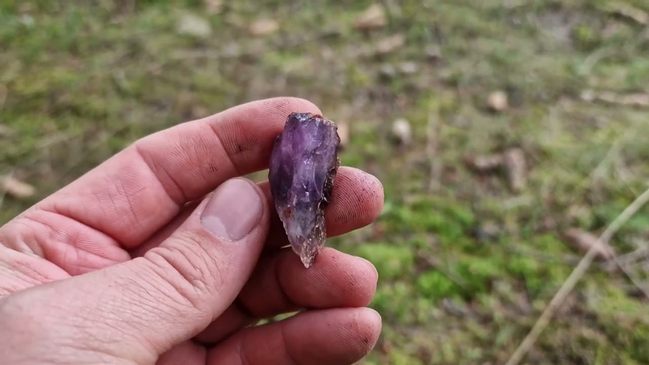 Amethyst aus dem Erzgebirge. Neue Tour zu alter Stelle. #Erzgebirge #Amethyst #Gemstone