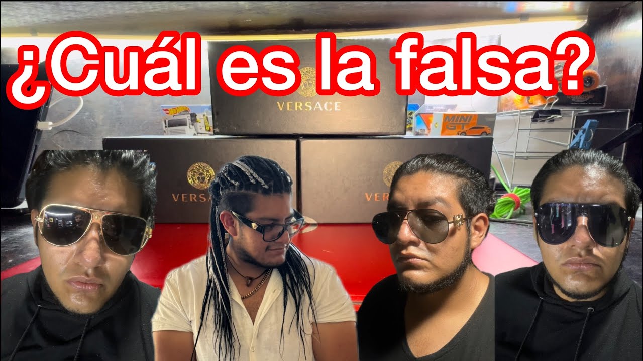 LENTES VERSACE ORIGINAL VS FAKE,  CADA VEZ LAS RÉPLICAS SON MÁS DIFÍCILES DE IDENTIFICAR 😱