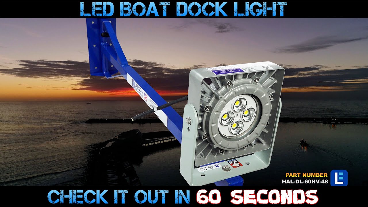 LED Dock Light for Hazardous Locations - 50 Watt with 4' Pivoting Arm - 7000 Lumens
