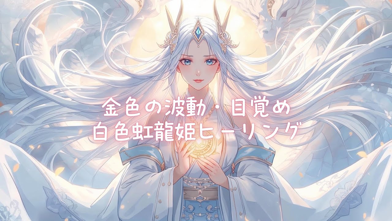 瀬織津姫命💕と龍神さまが導く🐉✨金色の波動✨目覚め✨白色虹龍姫ヒーリング💕(インスト)
