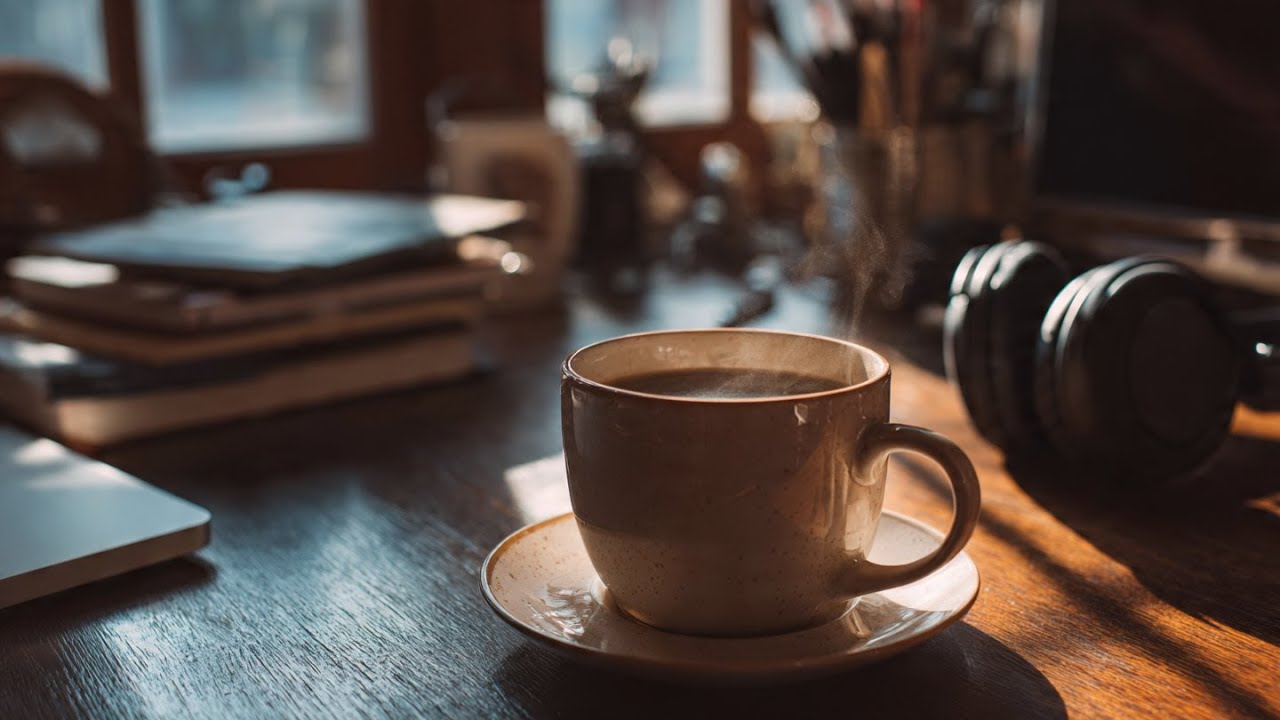☕Warm Relaxing Jazz Music with Cozy Coffee Shop for Working, Studying, Sleeping