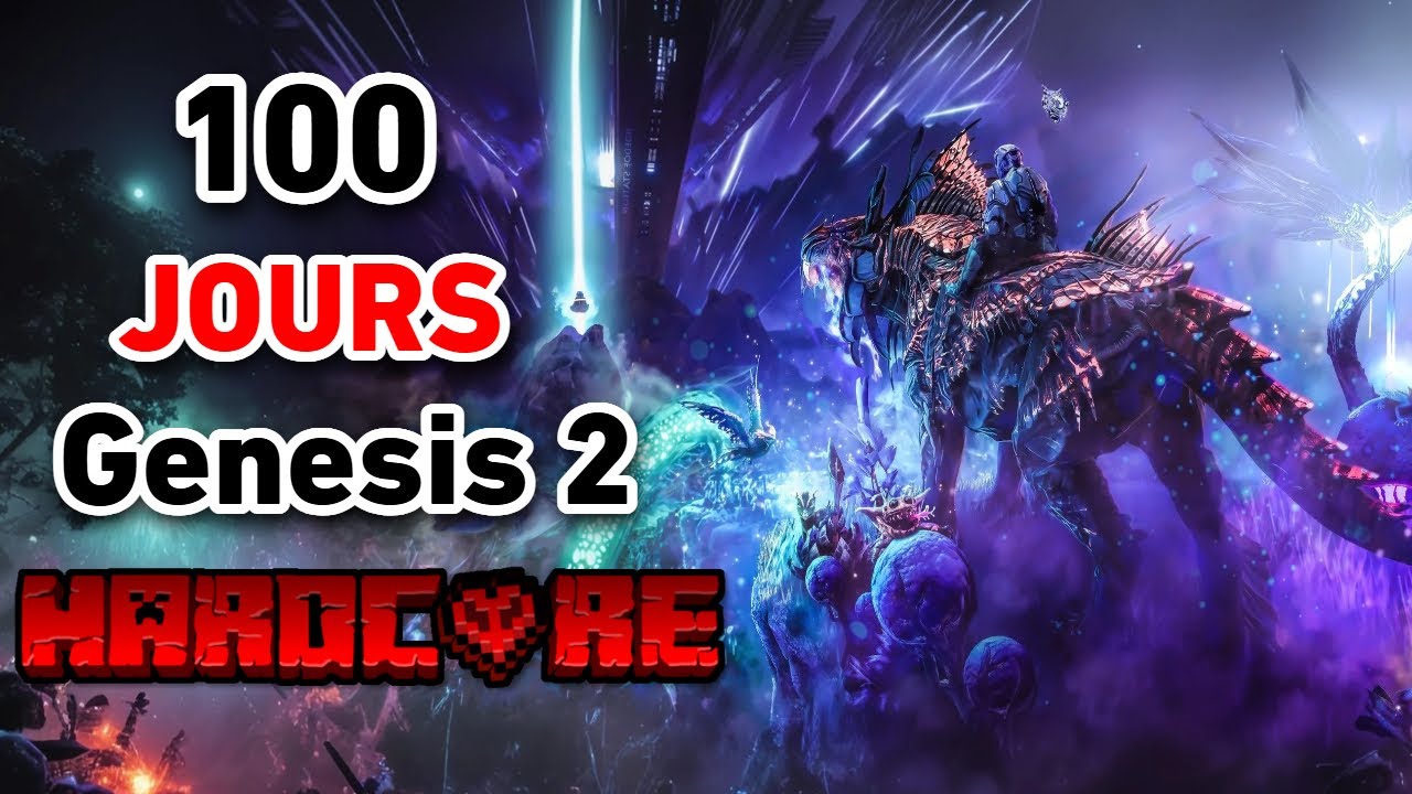 J'ai survécu 100 Jours en HARDCORE sur Genesis 2 (ARK moddé )