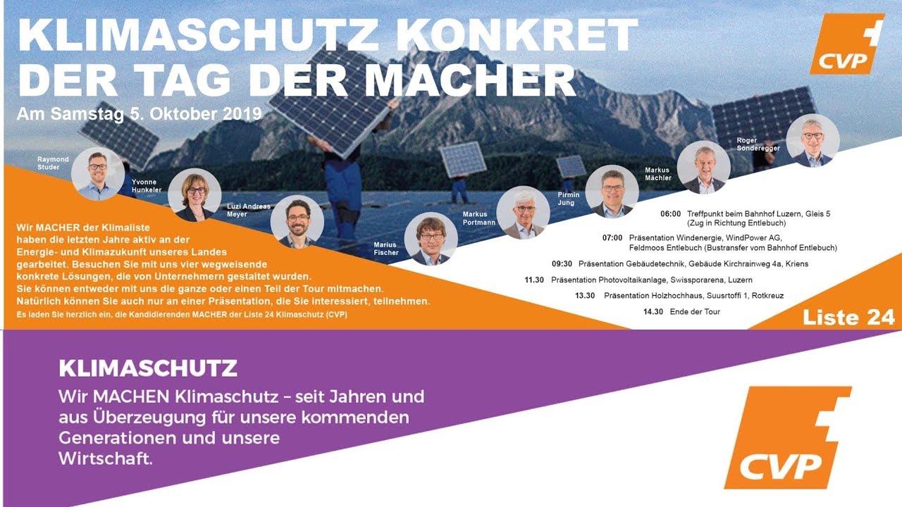 Liste 24 - Die MACHER der Klimaliste CVP Luzern