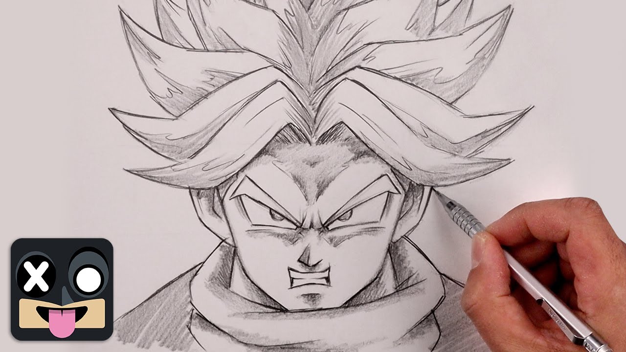How To Draw Future Trunks | Dragon Ball Step by Step Sketch Tutorial